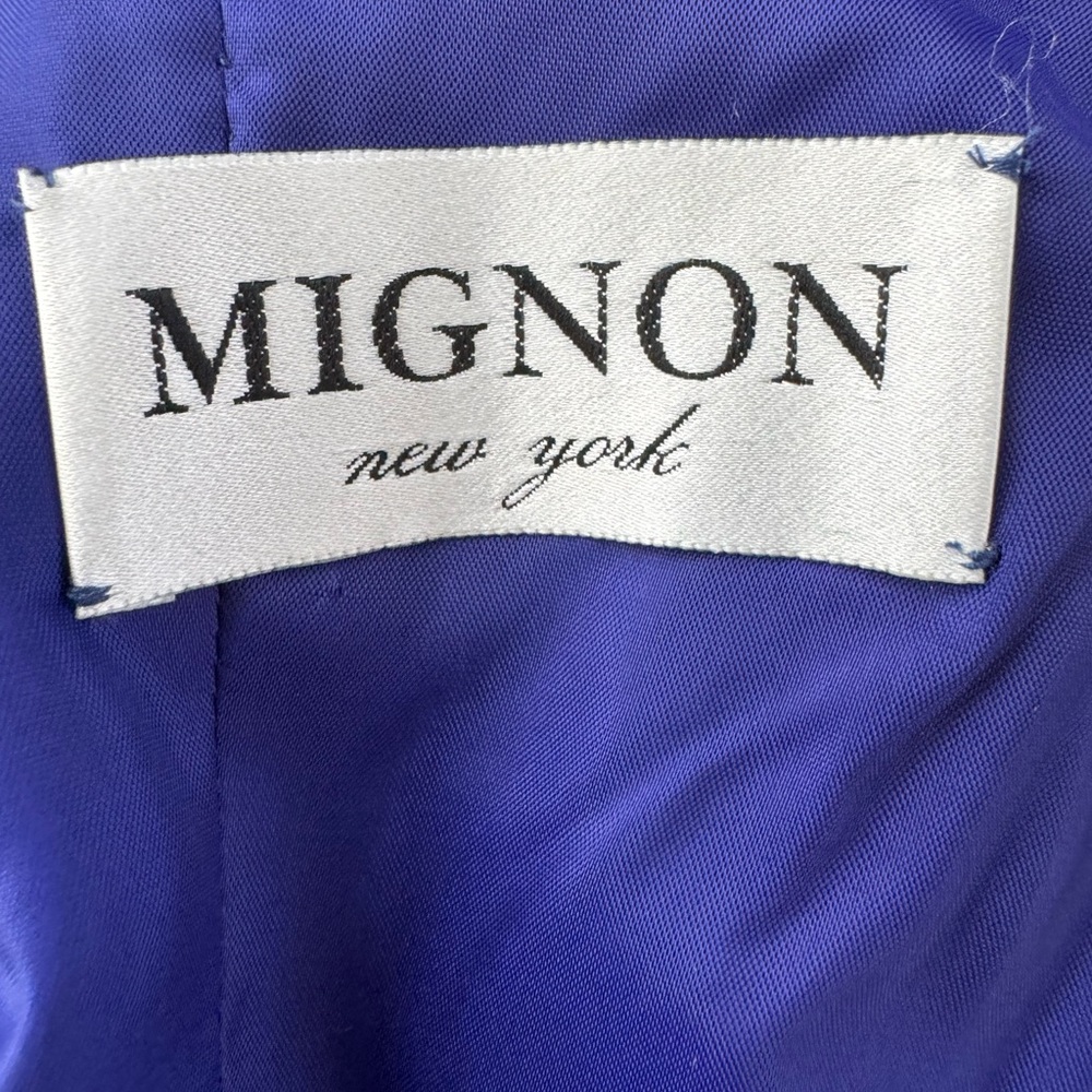 Vintage Mignon Deep Blue Strapless Gown - Picture 9 of 10